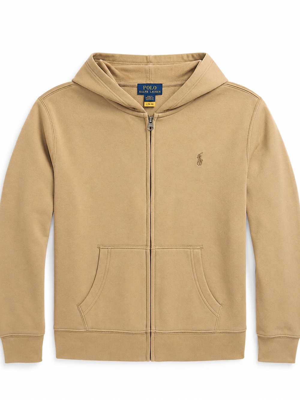 Polo by Ralph Lauren Kids Beige Hoodie camel color size 8